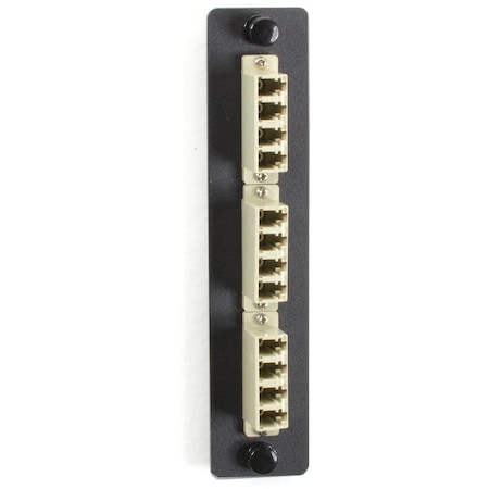 Black Box Fiber Adapter Panel, Lc Bronze, 6, Duple JPM455B-R2